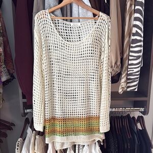 crochet swim cover up. NEW. NEVER WOEN. One size fits all